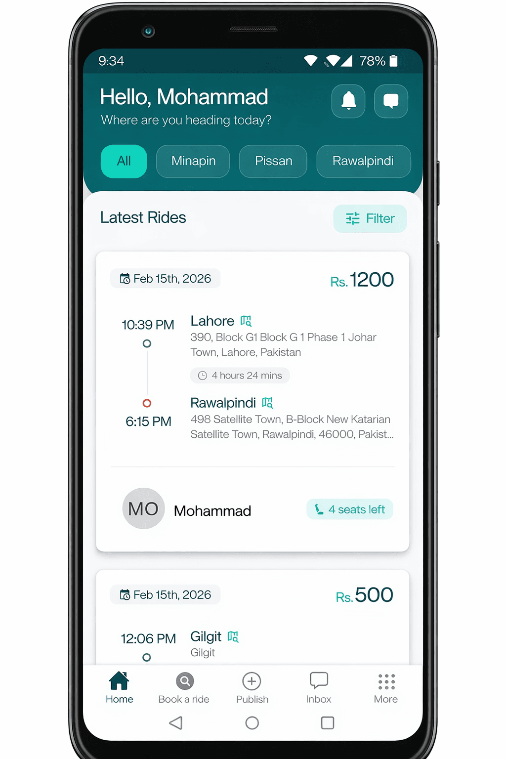 GoSawari Mobile app