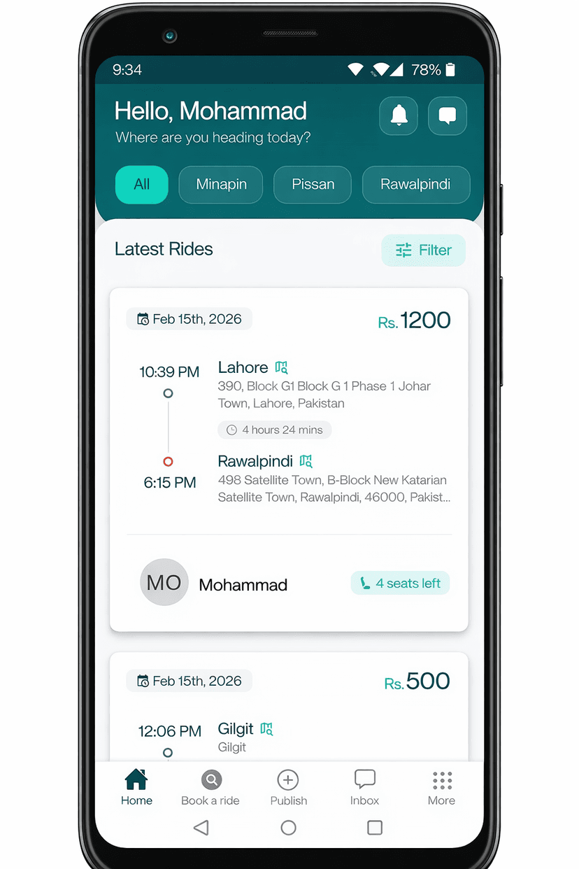 GoSawari Mobile app